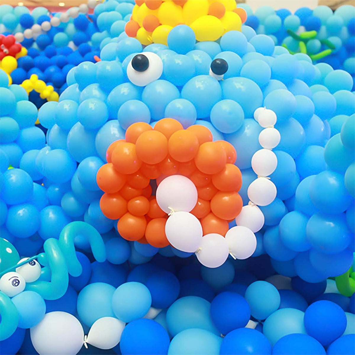 IN JOOYAA Link Balloons 6 Inch 120 Pcs Quick Link Balloons for Wedding Party Festival Birthday Decorations (Light Blue)
