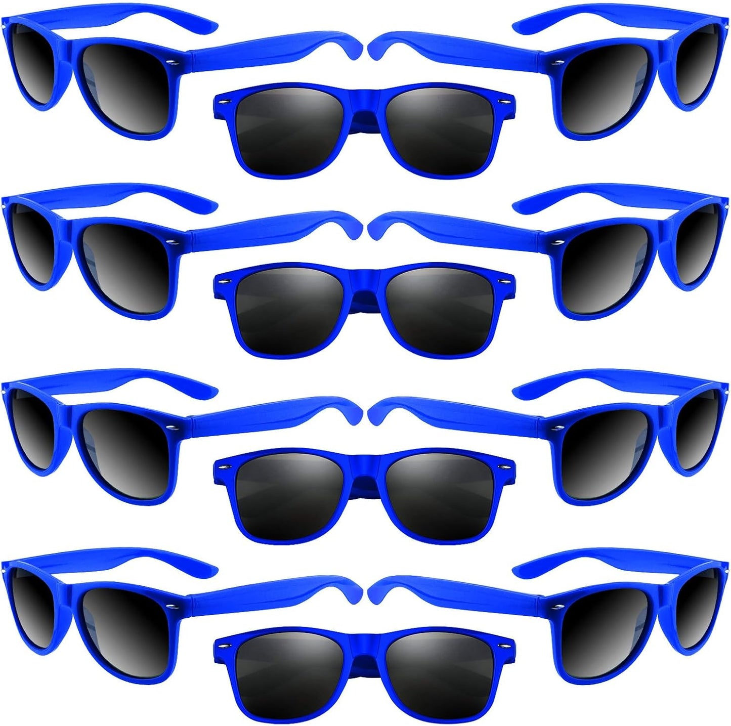 ASTARON 12 Pack Party Sunglasses Bulk Neon Party Favors for Beach Wedding Party Pool Party Supplies