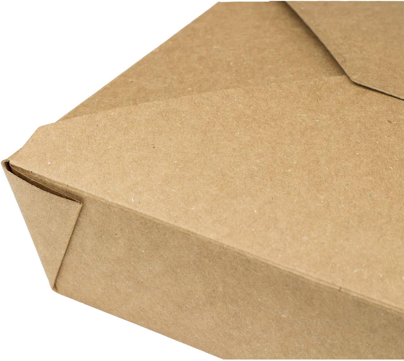 Karat Paper To Go Boxes [54 oz - 200ct] Leak-Resistant, Microwavable, Heavy-Duty Take Out Boxes | Grease Resistant & Stackable | #2 Kraft Brown