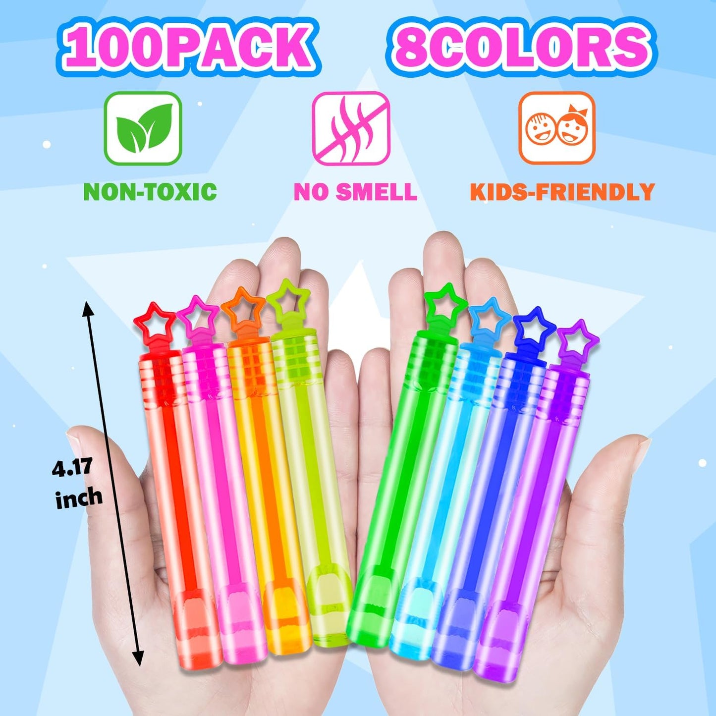 Bulk Mini Bubbles Party Favors for Kids 100-300 Pack, Small Christmas Birthday Pinata Goodie Bag Stuffers Fillers Non Candy Treats for Toddlers, Bulk Toys Prizes Rewards for Carnival Games, Wedding