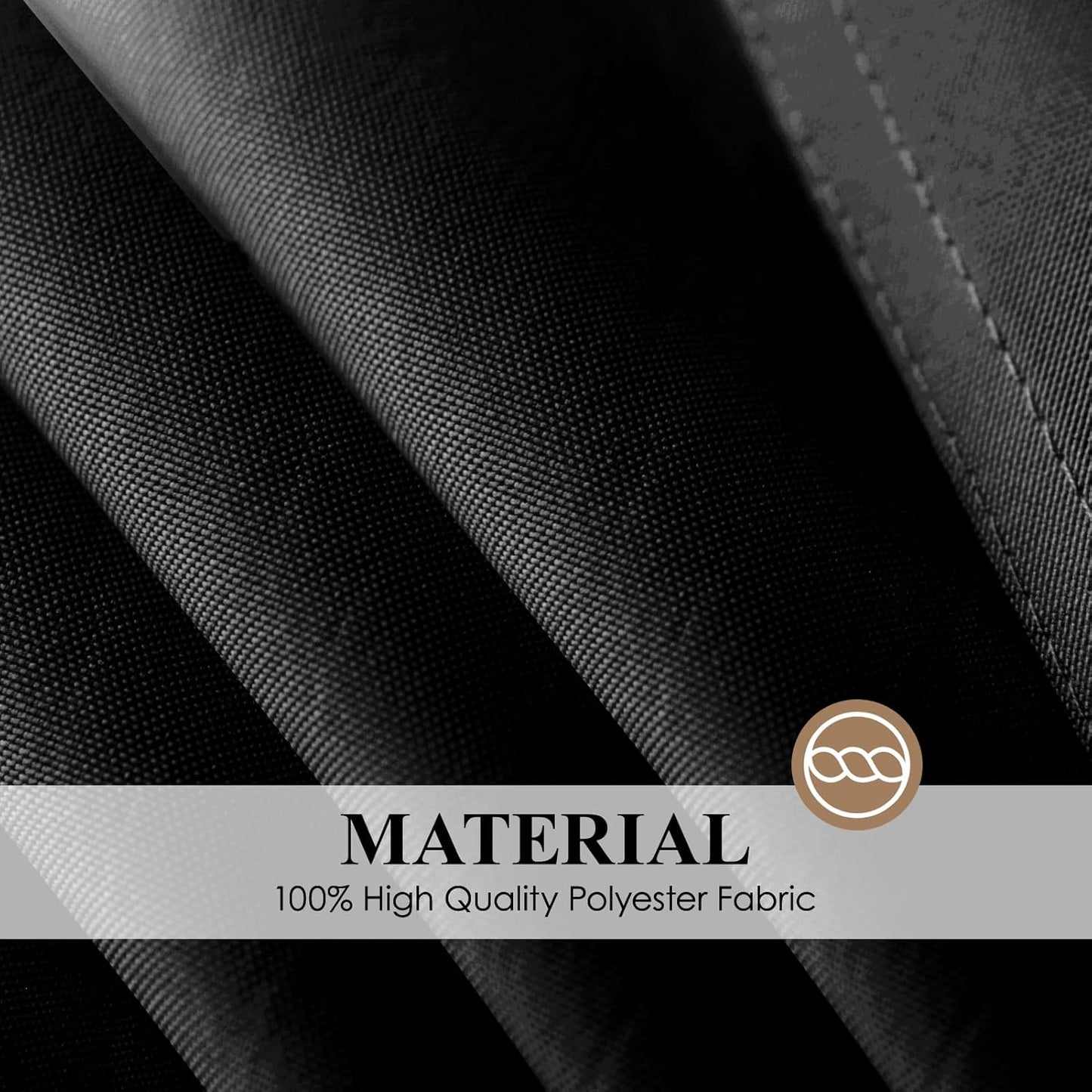 Square Tablecloth 52 x 52 Inch Black Tablecloths Stain-Wrinkle Resistant Washable Polyester Table Cloths for Holiday, Buffet Parties,and Wedding