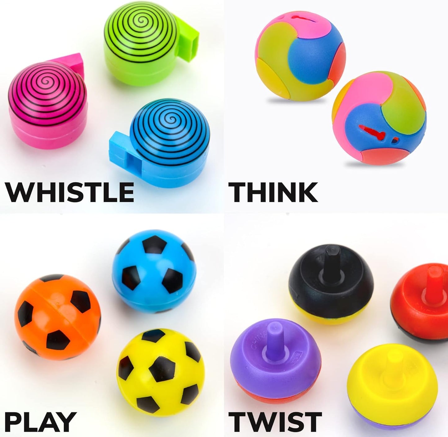 Bulk Toys - 1.38 Inch Mini Toys - 30 Pcs Prizes for Kids - Party Favors for Kids - Birthday Favors Tiny Kid Gifts - Pinata Stuffers Goody Bag Stuffers Easter Egg Fillers - Vending Machine Toys