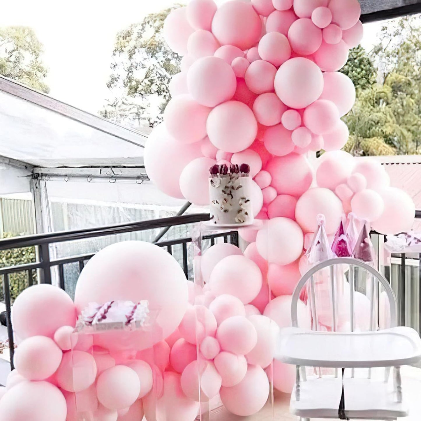 PartyWoo White Sand Balloons 140pcs Different Sizes of 18 12 10 5 Inch Off White Beige Cream Ivory Boho Neutral Balloon Arch Kit Garland for Wedding Baby Shower Birthday Party Decorations White-F12