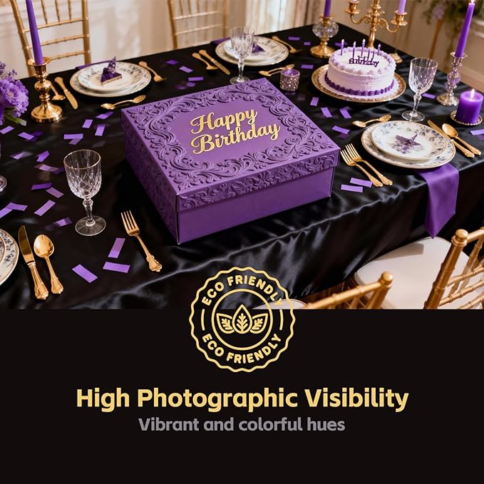 1.2LBS Confetti, Purple Biodegradable Confetti - Rectangular Fluttering Tissue Paper Confetti for Cannon and Launcher use – Parties, Concerts and Weddings for Events