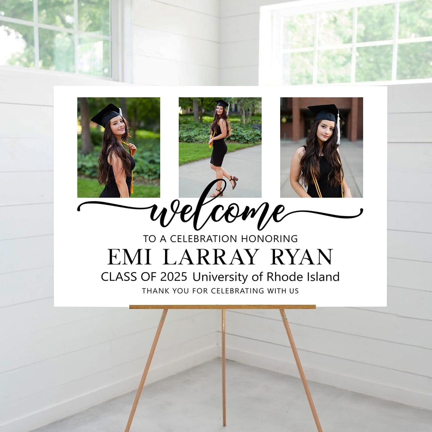 Graduation Party Welcome Sign Custom Photo Grad Party Sign Personalized Graduation Decoration High School Graduation College Graduation Sign, Graduation Party Welcome Sign, University Grad Party Sign
