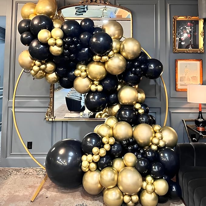 110pcs Black Balloons 12inch Matte Black Latex Party Balloons for Graduation, Wedding, Birthday, New Year, Baby Shower, Anniversary, Holiday Party Decorations