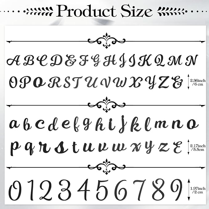 Teenyyou 68 Pcs Acrylic Alphabet Number Cake Topper 0-9 Number and A-z Letters Personalized Cake Picks Decor DIY Name Cupcake Toppers Christmas Wedding Baby Shower Party(Black)