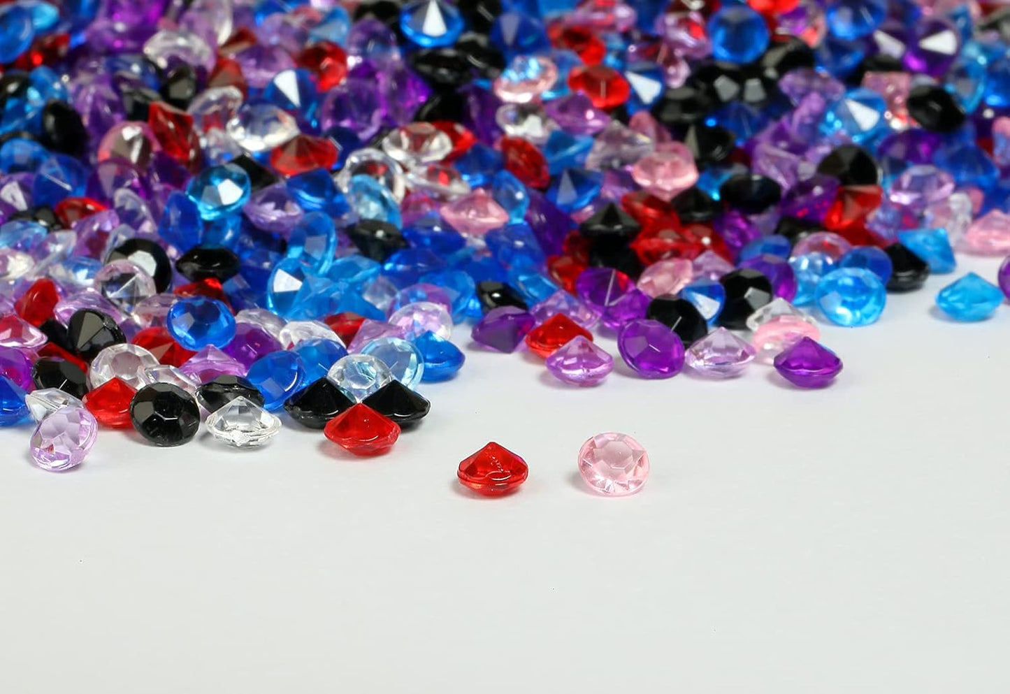 ZKC 4.5mm 10000PCS Crystal Acrylic Diamond Vase Fillers Beads for Wedding Centerpiece Table Scatter Shower Party Vase Beads Decorations(Mix)