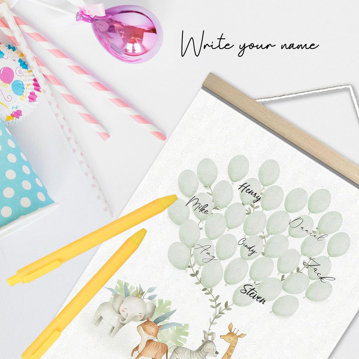 Woodland Baby Shower Decorations, Guest Book for Baby Shower, Guest Book Alternatives, Baby Shower Wall Sign Centerpieces Supplies Party Decorations