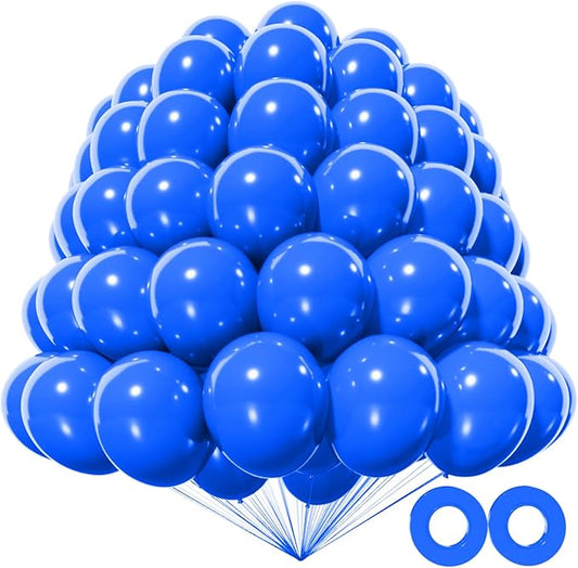 KAWKALSH 200pcs Dark Blue Balloons 5 Inch, Small Mini Latex Balloons for Party Birthday Baby Shower Anniversary Festival Arch Garland Decoration