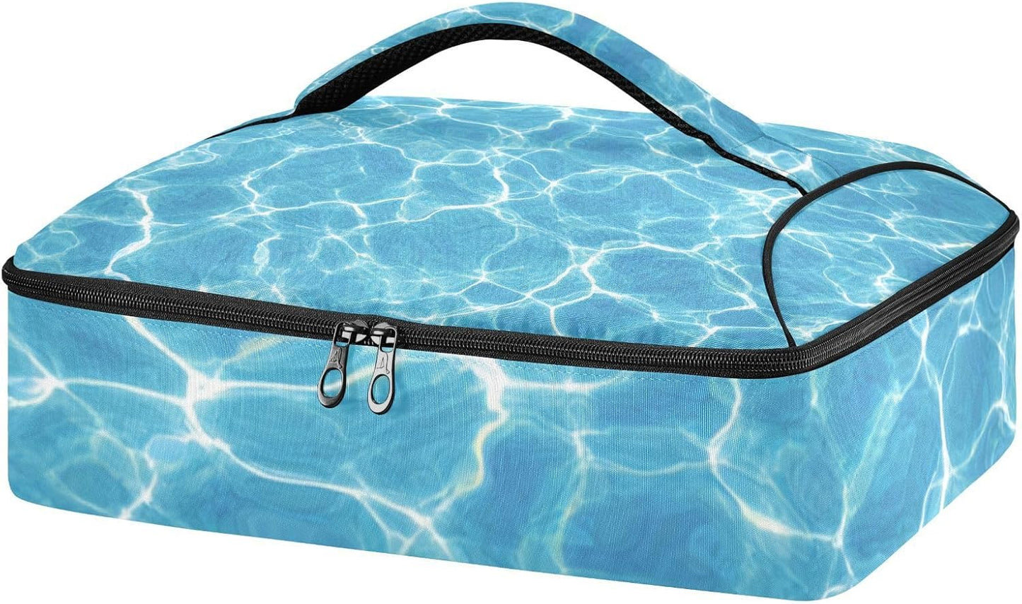 Casserole Carriers for Hot or Cold Food Reusable Casserole Dish Carrier Insulated Thermal Large Capacity Durable Perfect for Party Camping Family Gatherings Yellow Fish