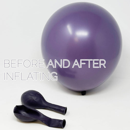 Allgala Helium Grade Latex Balloons - Bulk Balloon Pack | Ideal for Birthday Party Decorations, Gender Reveal, Thanksgiving | Thick and Strong Colored Balloons for Events | 50 pcs 12" - Retro Purple
