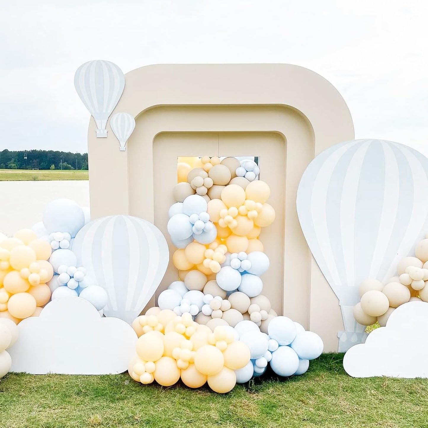 Pastel Blue Balloons, 12 Inch 30 Pcs Light Blue Balloon Baby Blue Latex Balloons Matte Macaron Powder Blue Helium Balloons for Gender Reveal Baby Shower Birthday Wedding Party Decorations