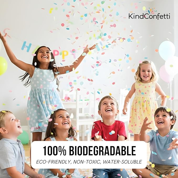 Snow White Water Soluble Rice Paper Biodegradable Confetti, 6500 Pieces 50 Grams for Wedding Toss, Wedding Exit, Send Off, Gender Reveal, Birthday Party, Bridal Shower, Table Decoration, Graduation
