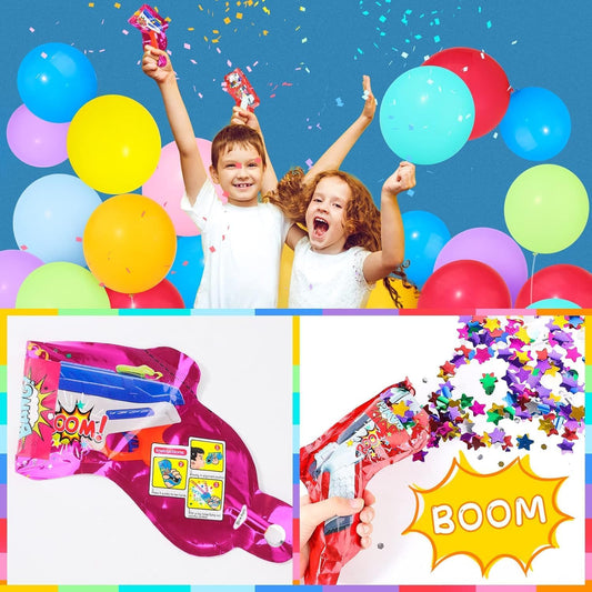 Colorful Balloons 200 PCS, Assorted Color 12 Inches Rainbow Latex Balloons with Bonus Confetti, 10 Bright Colors Party Balloons for Birthday, Wedding, Baby Shower, Decoration (Round-200)