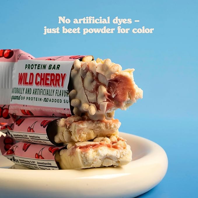 Barebells Protein Bars Wild Cherry - 24 bars (2 Packs of 12) - 1.9oz Bars - Protein Snacks with 20g of High Protein - White Chocolate Protein Bar with 1g of Total Sugars - On The Go Protein Snack & Breakfast Bars