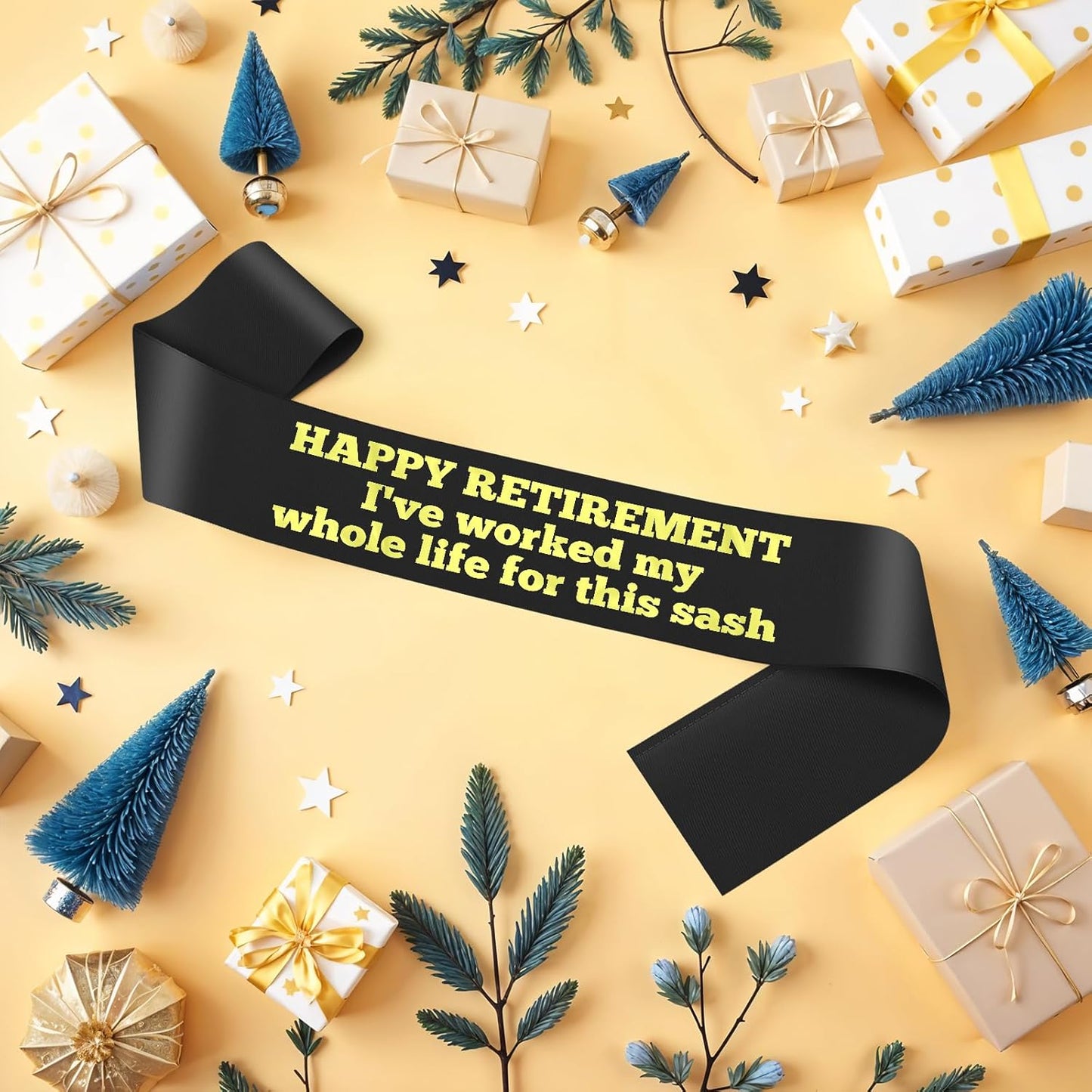 Retirement Sash Gift for Woman Men Retirement Party Decorations Funny Retired Gifts for Coworker Teacher Nurses Boss Friends Mom Grandma Retirees Black Retired Sash