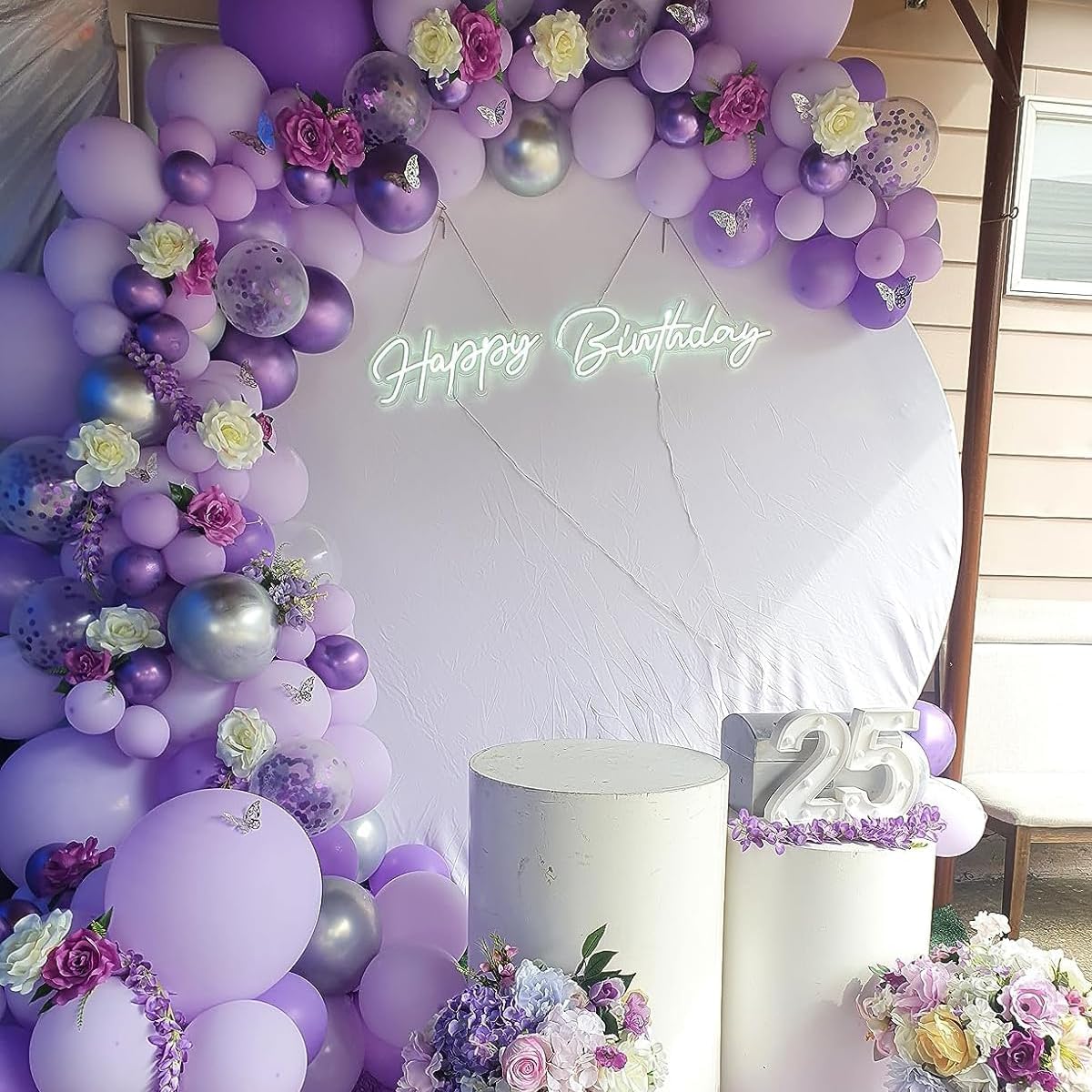 100 Pack 12 inch Light Purple Latex Balloons Pastel Decorations for Birthday Party, Wedding, Anniversary, Baby Shower