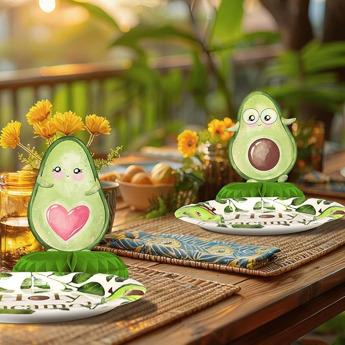 Avocado Party Decorations - Avocado Party Plates and Napkins for Kids Birthday Party, Serves 40 Guests