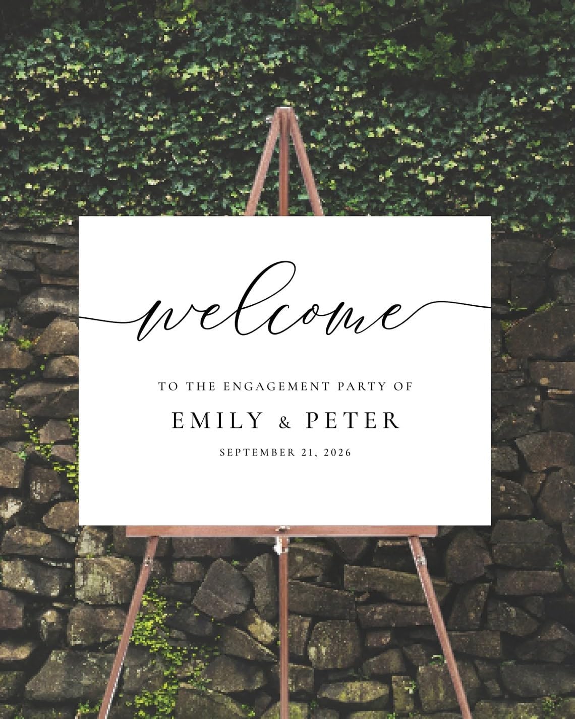 Personalized Engagement Welcome Sign, Engagement Party Sign, Engagement Decor, Engagement Decorations, Engagement Sign, Engaged Sign, We Are Engaged Welcome Sign #13