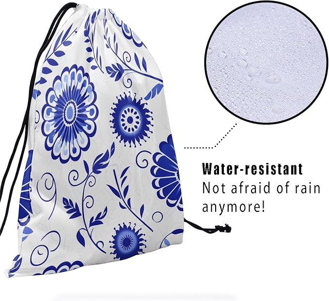 Nerxy Leaf Grip Bags for Gymnastics Tropical Leaves Grip Bag Botanical Drawstring Storage Bags