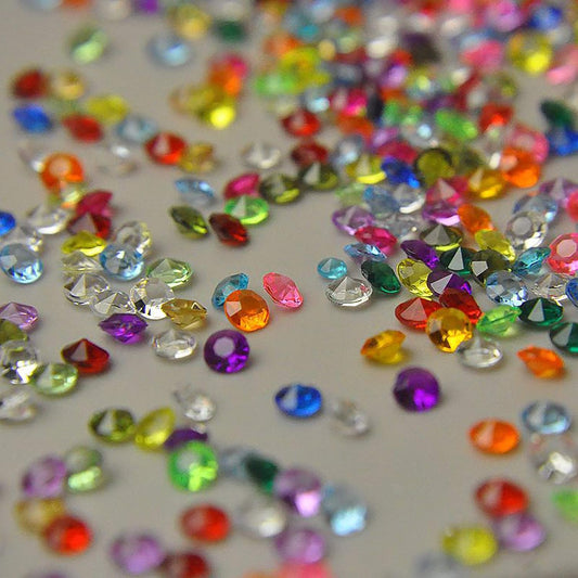 ZKC 4.5mm 10000PCS Crystal Acrylic Diamond Vase Fillers Beads for Wedding Centerpiece Table Scatter Shower Party Vase Beads Decorations(Mix)