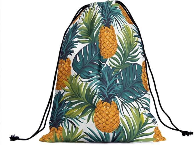 Nerxy Leaf Grip Bags for Gymnastics Tropical Leaves Grip Bag Botanical Drawstring Storage Bags