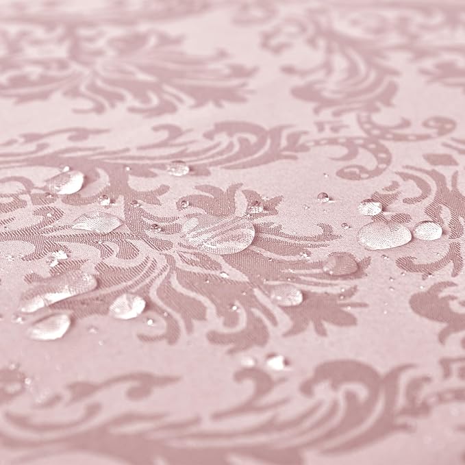SASTYBALE 4 Pieces Napkin Set, Damask Wrinkle Resistant Soft Polyester Napkins, Fabric Cloth Dinner Napkins for Daily, Wedding, Birthday, Anniversary, Holiday, Parties, Set of 4 (Pink, 20X20 Napkin)