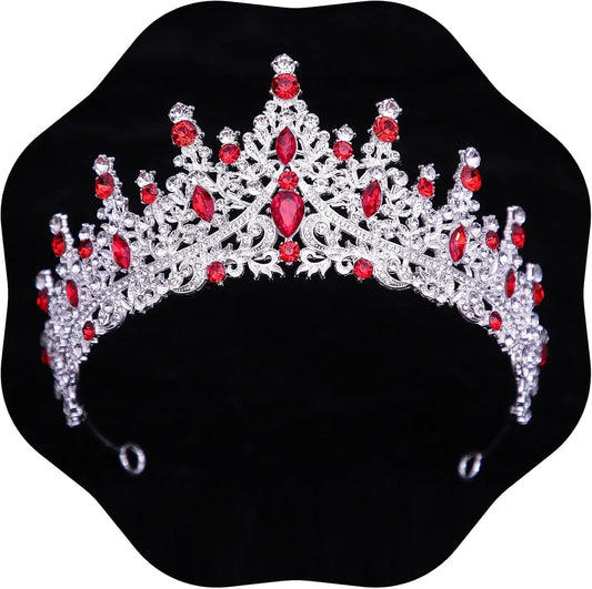 Tiaras and Crowns for Women Crystal Princess Tiaras Rhinestone Queen Crowns For Wedding Bridal Birthday Prom Pageant Party (Tiara 100)