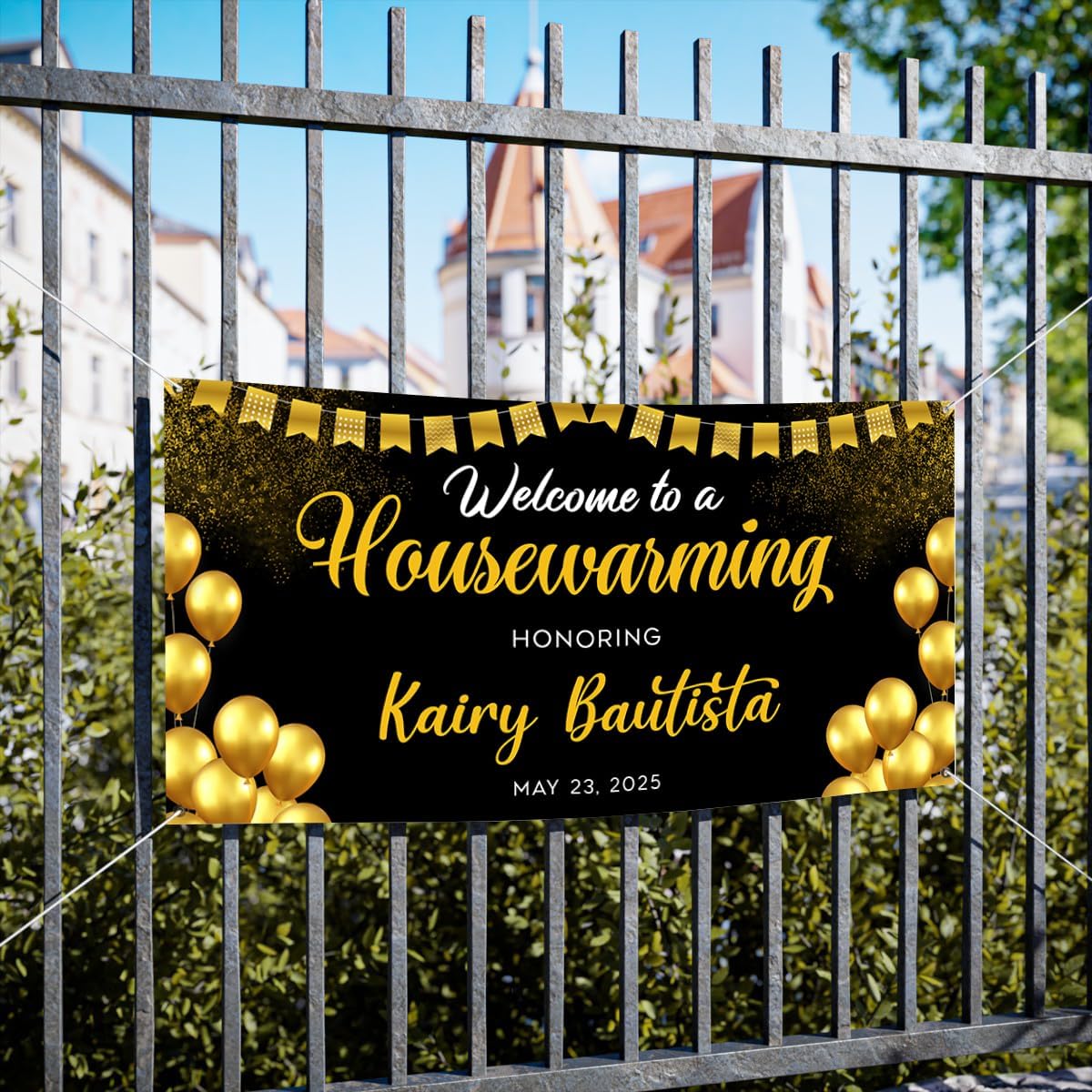 Personalized Housewarming Party Welcome Banner Decorations Double Sided Printing And Various Sizes #15