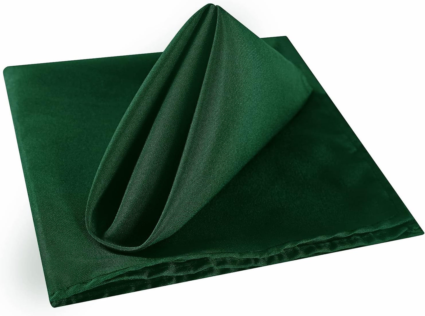Cloth Napkins 20x20 inch Washable Polyester Dinner Napkins Soft Table Napkins for Wedding Party Dining Banquet(Hunter,25PCS)