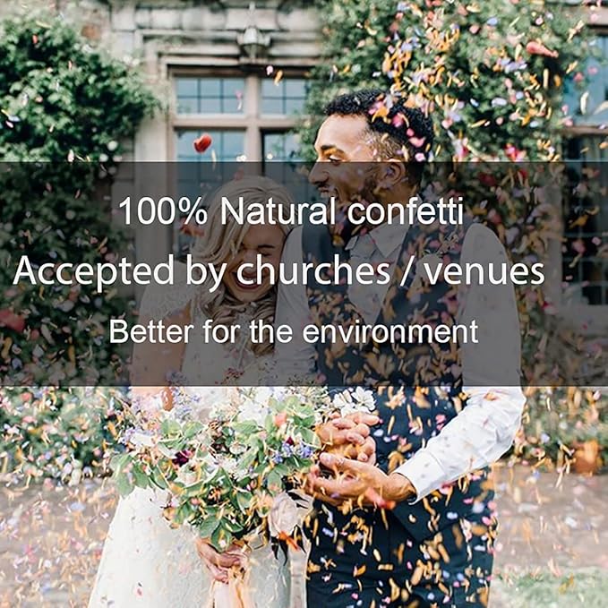 Party Confetti Natural Dried Flower Petals, 12 Packs Biodegradable Confetti Real Rose Petals for Wedding and Party Decoration