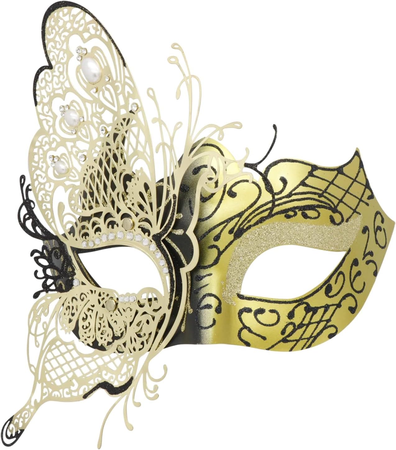 Mysterious Venetian Butterfly Lady Masquerade Halloween Party Mask Evening Prom Ball Mask Bar Costumes Accessory