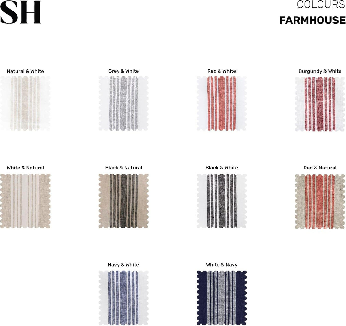 Solino Home Linen Table Runner 60 Inches - 100% Pure Linen Red and Natural Farmhouse Table Runner 14 x 60 Inch Ideal for Dresser and Coffee Tables - Fall, Autumn, Halloween, Christmas, Holiday
