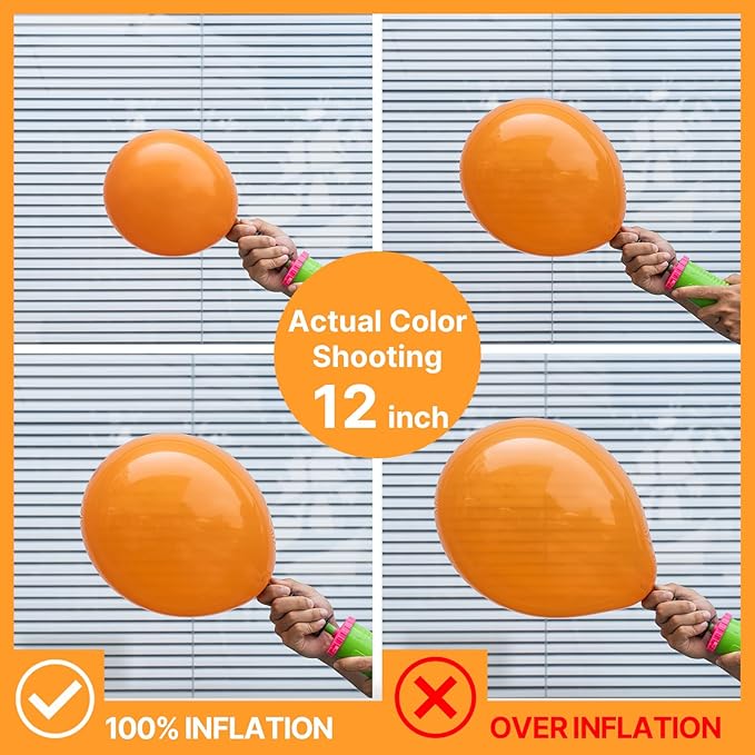 PartyWoo Orange Balloons 140pcs Different Sizes of 18 12 10 5 Inch Matte Fall Balloon Arch Kit Garland for Thanksgiving Halloween Little Cutie Baby Shower Birthday Party Decorations Orange-Y9