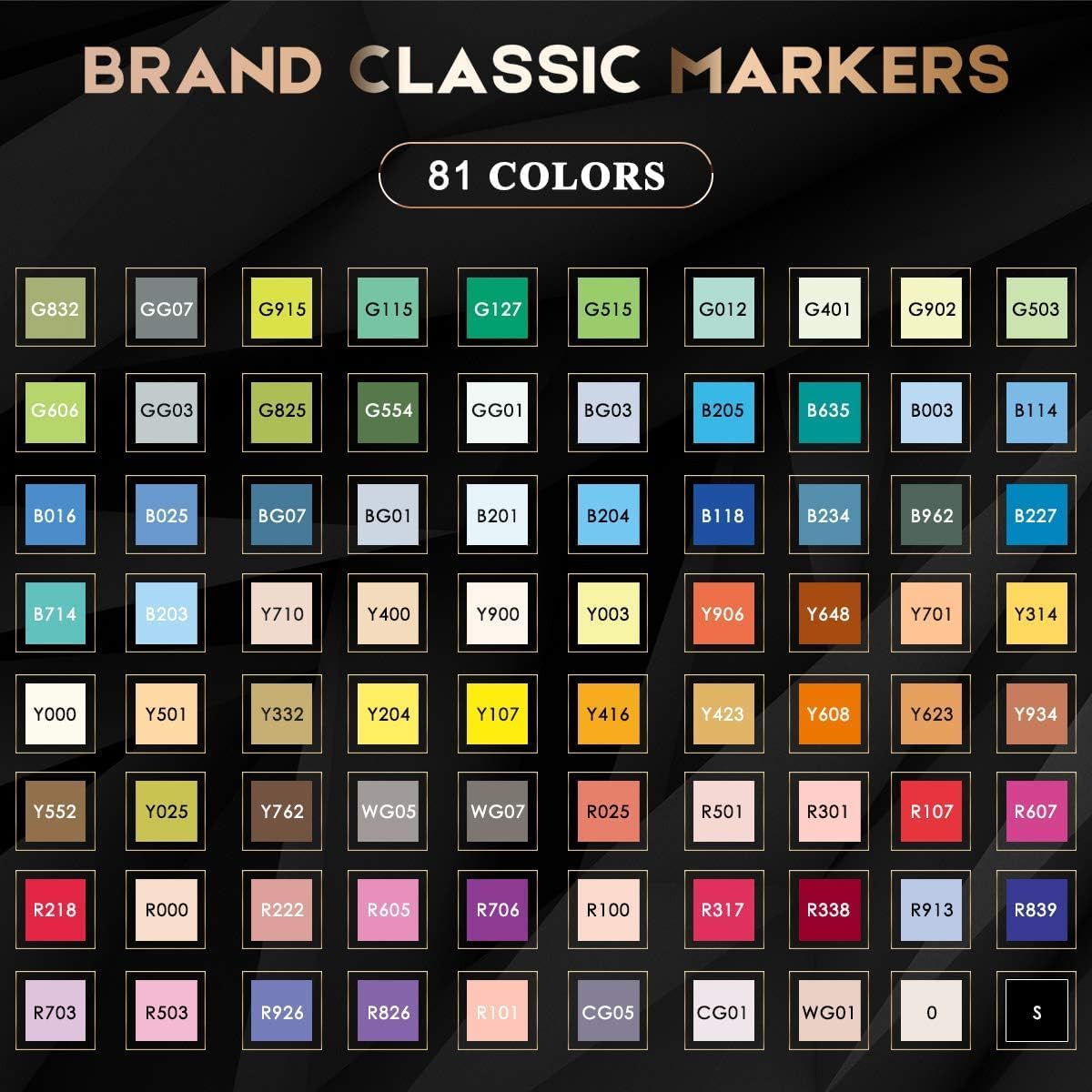 Caliart Alcohol Markers, 81 Colors Fine & Brush Dual Tip Colored Markers for Adults Coloring Books Artists Illustration Sketch, Permanent Art Pen Set Drawing Supplies Gift