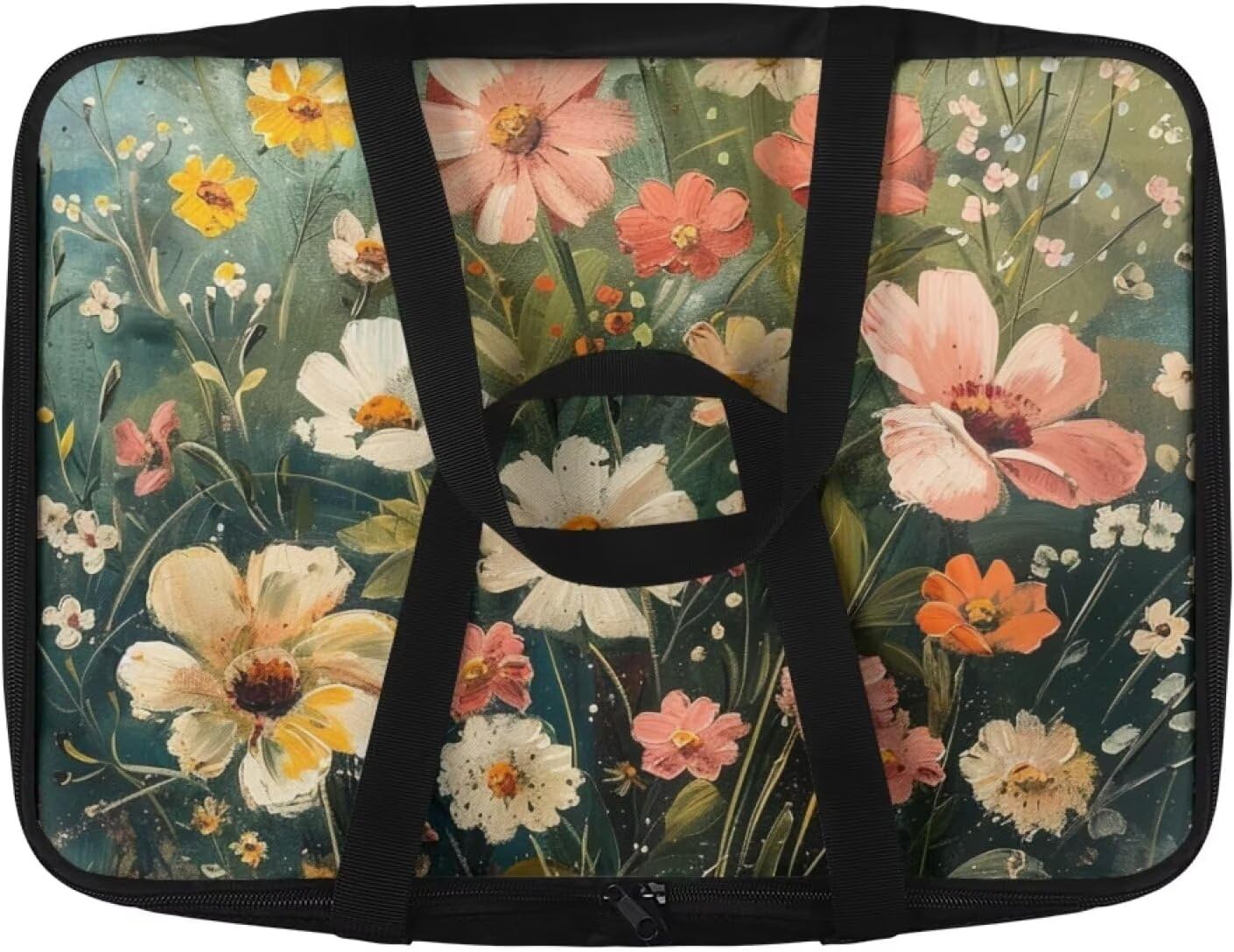 Floral Print Insulated Casserole Carriers - Casserole Dish Carrying Case Lasagna Holder Tote Zip Food Carrier for Hot or Cold Food Fits 11 x 15 or 9 x 13 Baking Dish