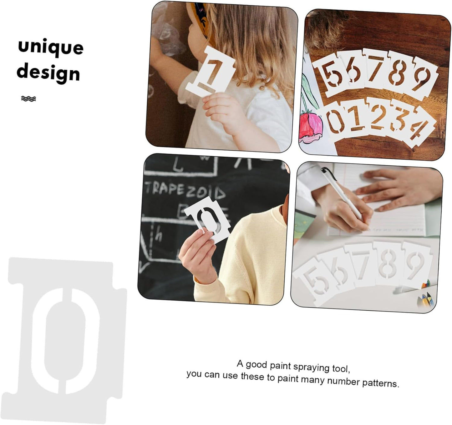 Digital Art Templates 100 Plastic Number Stencils for Wall Decor DIY Projects
