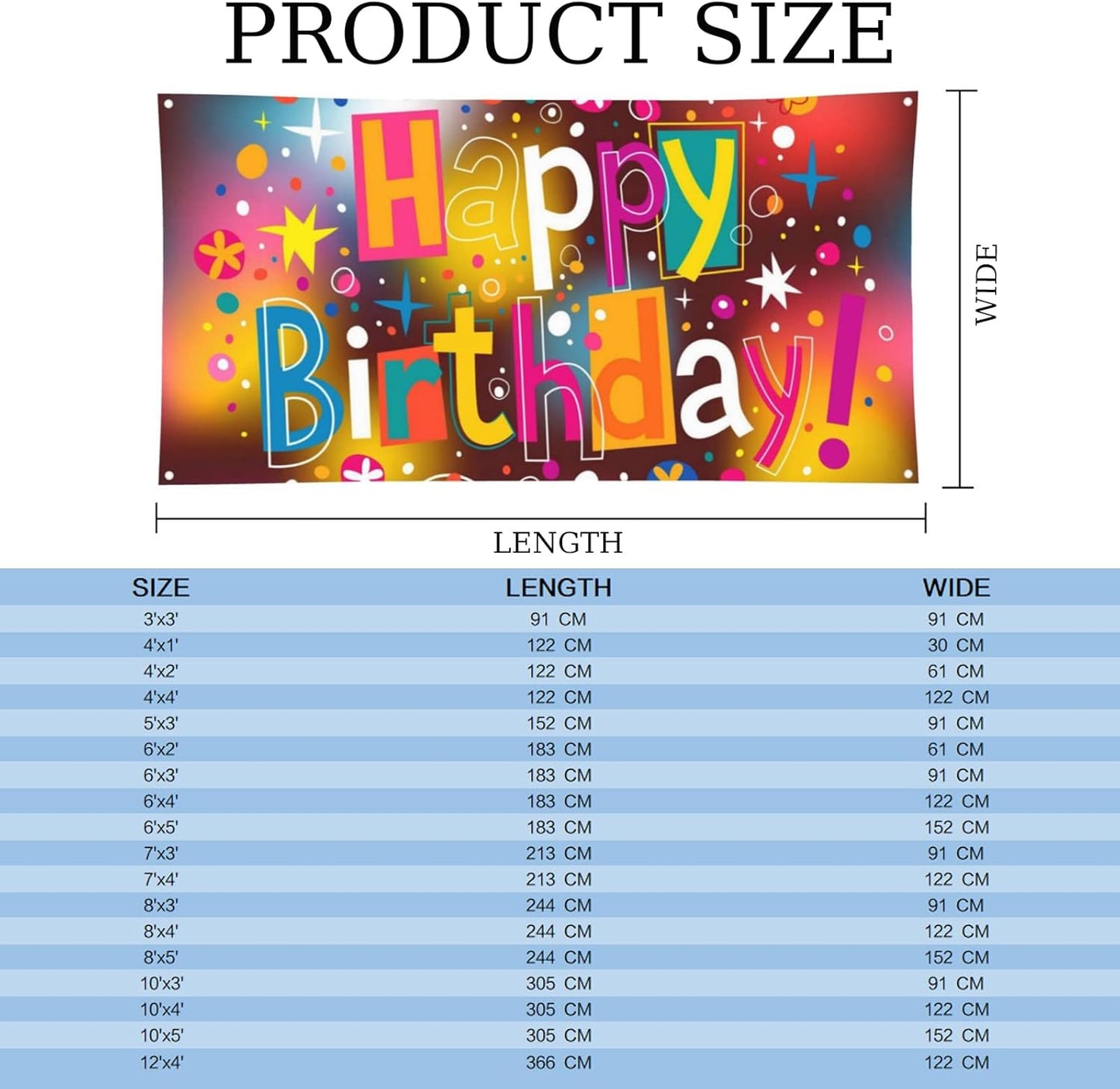 Custom Banners and Signs Personalized Banner Custom Photo/Text/Logo Banner Customize Banners for Parties Business Birthday Customize for Outdoor(4'x4')