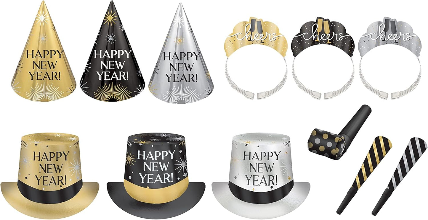 Amscan Party City New Years 50 Person Kit 2025 New Years