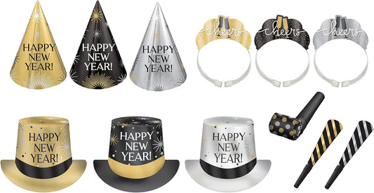 Amscan Party City New Years 50 Person Kit 2025 New Years