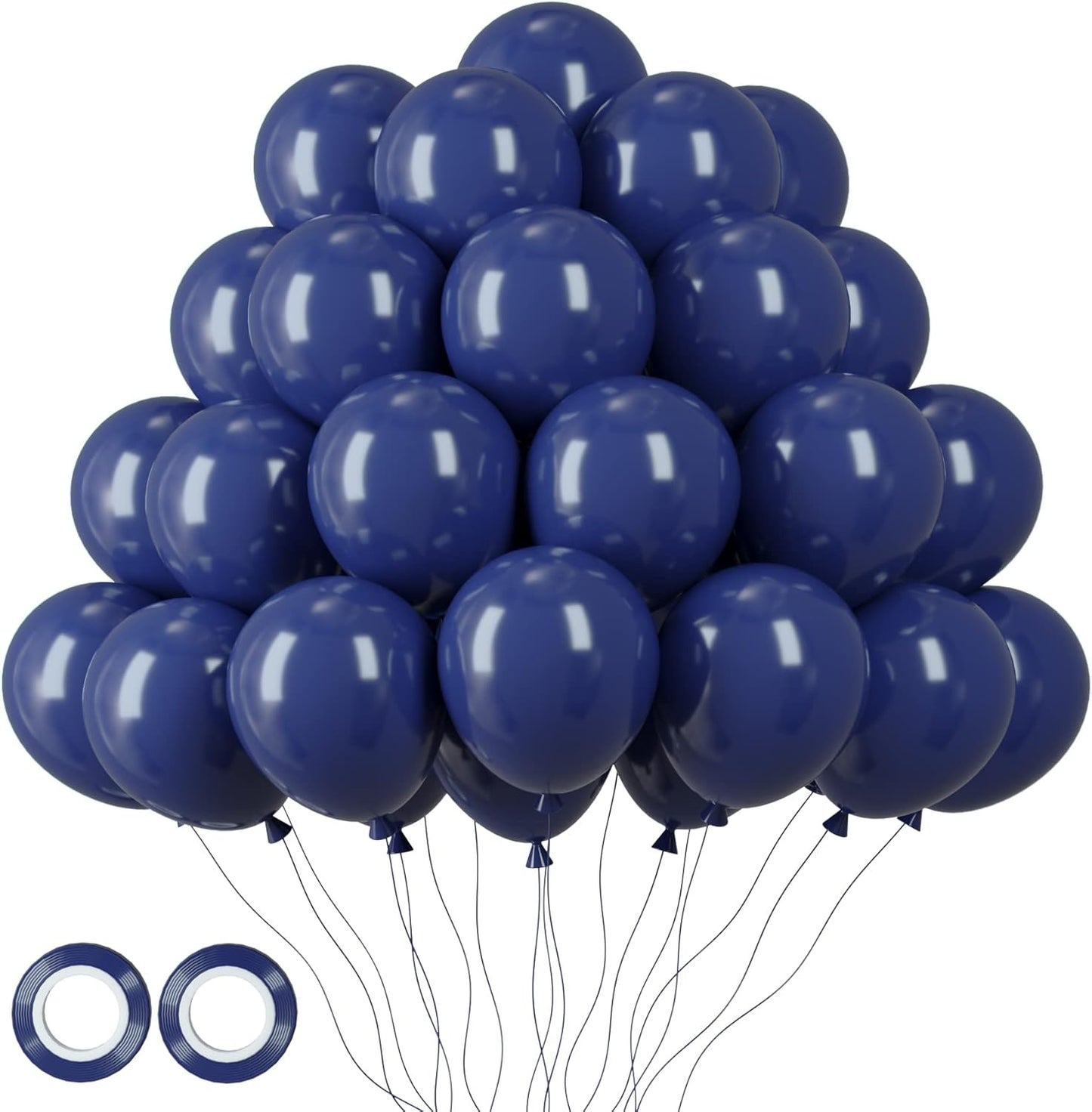105pcs Navy Blue Balloons 12inch Dark Blue Balloons for Birthday Graduation Baby Shower Anniversary New Year Party Holiday Decorations