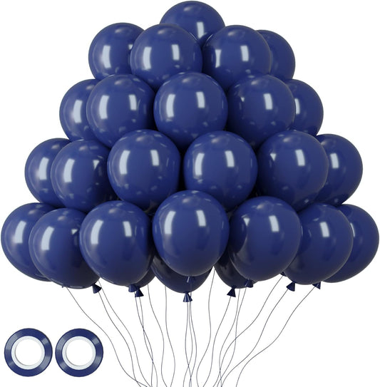 105pcs Navy Blue Balloons 12inch Dark Blue Balloons for Birthday Graduation Baby Shower Anniversary New Year Party Holiday Decorations
