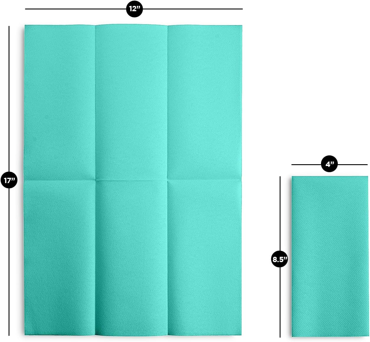 Linen-Feel Bright Green Paper Napkins - Decortive Cloth-Like Disposable Dinner Napkins - Soft And Absorbent. For Kitchen, Party, Wedding, Bathroom Or Any Occasion. (Pack of 100)