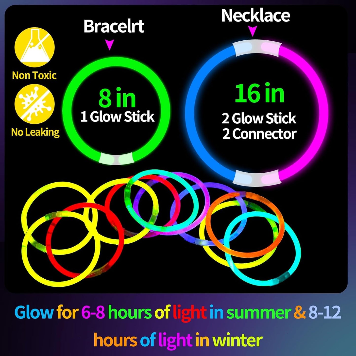 LiYiQ 50 Packs Halloween Gifts Cards with 100 Glow Sticks Let Your Light Shine Cards with Glow Sticks Pumpkin Cards for VBS Sunday School Supplies (Halloween)