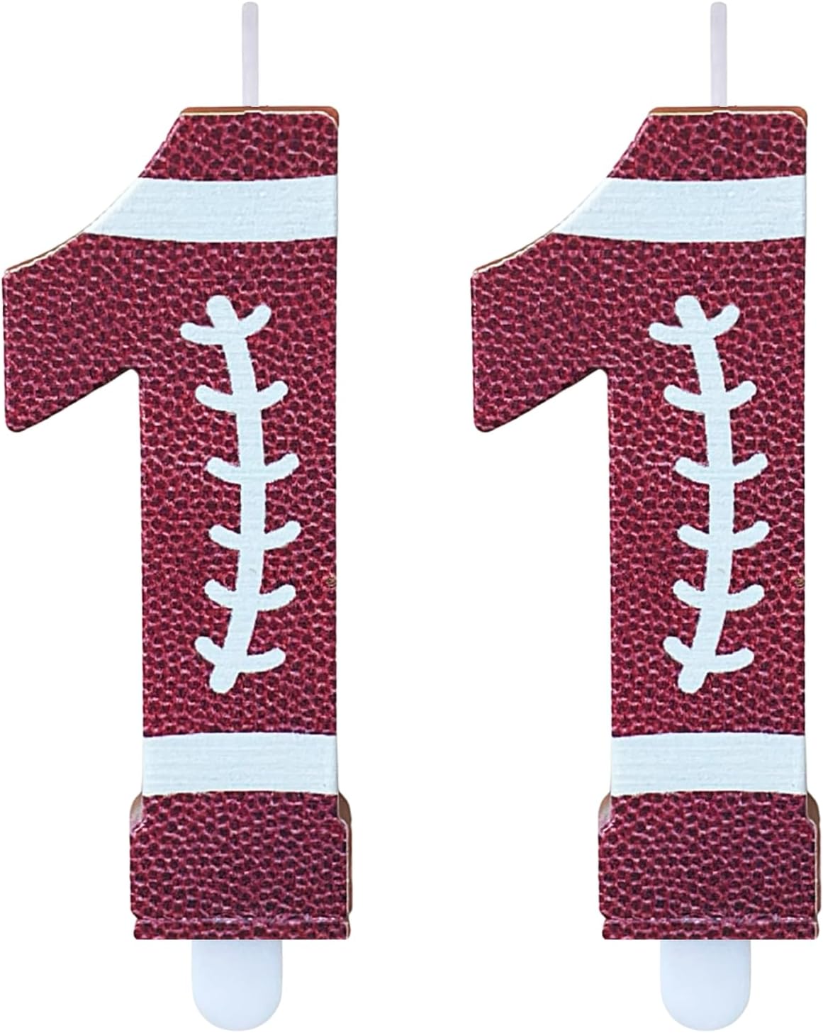Football Birthday Number Candles for Cake Brown Number 11 Candle Football Cake Topper Cupcake Topper for Football Birthday Party Decorations Supplies Favors