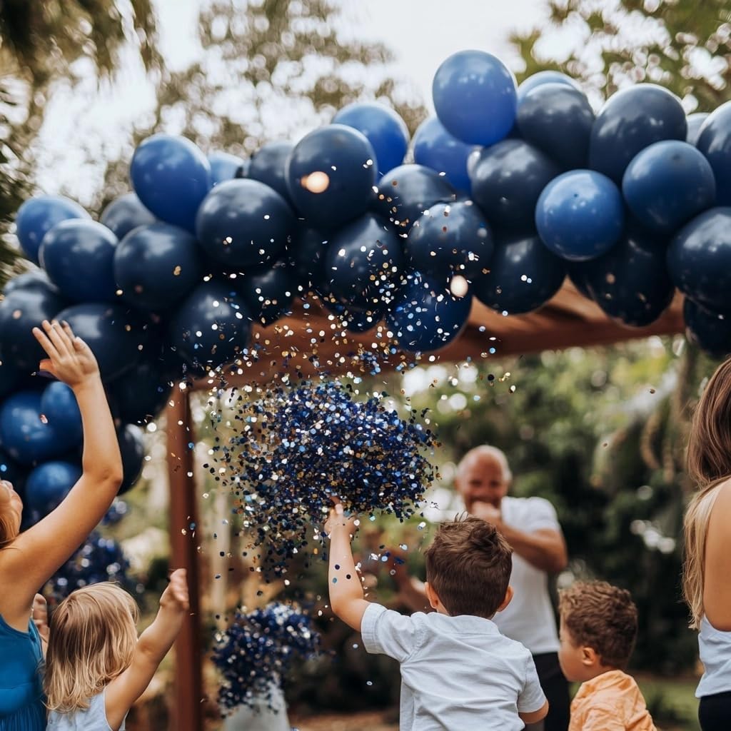 Navy Blue Balloons, 60 PCS 12 Inch Thickened Latex Balloons for Birthday Party Decoration, Graduation, Wedding, Baby Shower, Anniversary, Engagement and Balloon Garlands