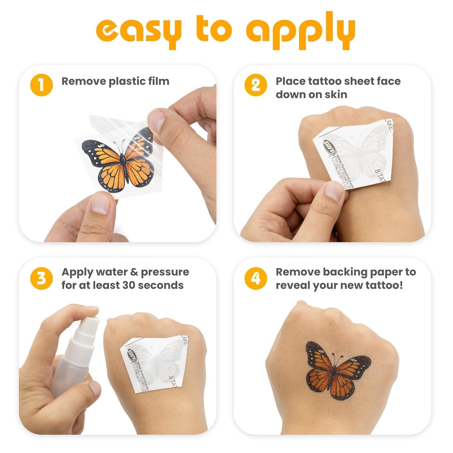 Savvi - 200 Paw Patrol Temporary Tattoos for Kids Skin-Safe Ink, Great for Birthday Parties and Game Nights, Boys and Girls Ages 4-12+, Made in the USA