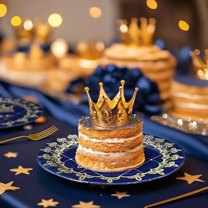 Prince Party Decorations - Prince Party Plates and Napkins for Kids Birthday Party, Serves 40 Guests