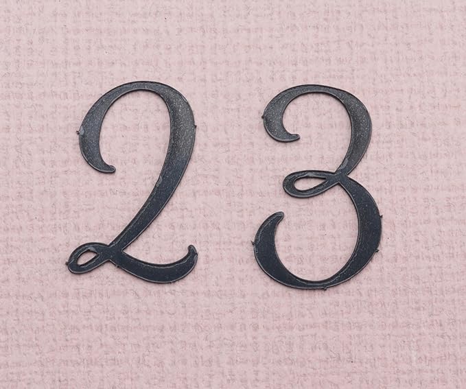 SOWAKA 2 Sets Acrylic Number 0-9 Large Cake Toppers Mirrored Picks for Birthday Cake Wedding Decoration Baby Shower Anniversary Parties (Black)